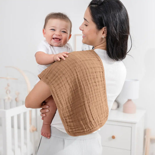 6-Layer Muslin Burp Cloths Set