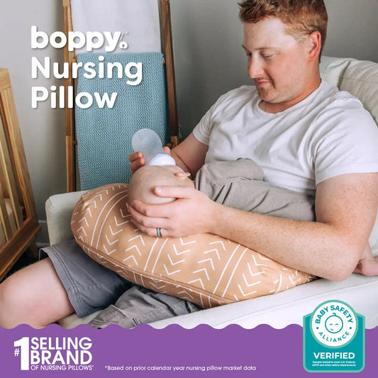 Boppy x Babylist Nursing Pillow with Organic Cotton Cover