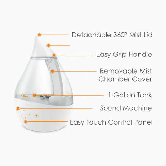 4-in-1 Cool-Mist Humidifier with Sound Machine - 1 Gallon