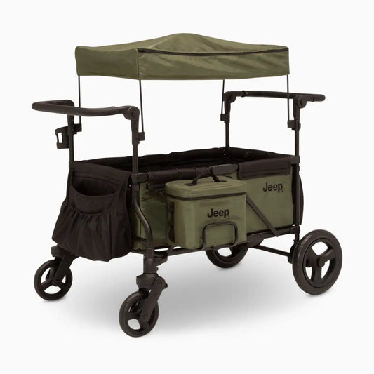 Jeep Deluxe Wrangler Wagon Stroller with Cooler Bag & Parent Organizer
