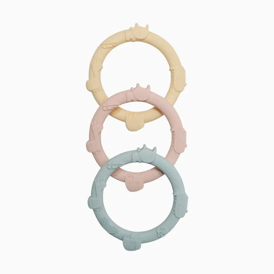 Wild Teething Ring Set