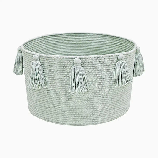 Cotton Tassel Basket