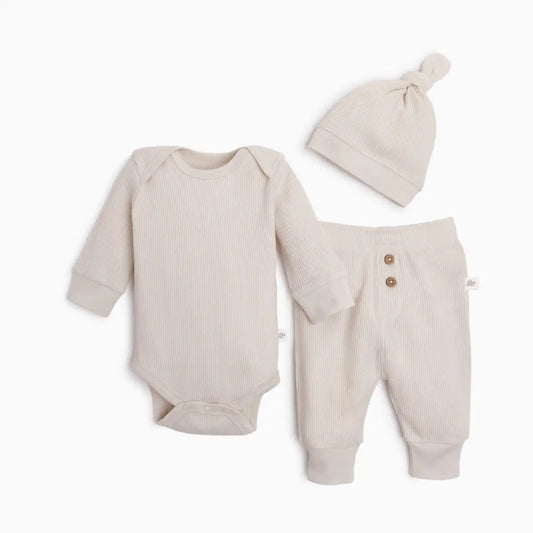 Organic Cotton Waffle 3-Piece Gift Set