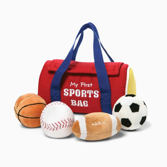 My First Sports Bag Stuffed Plush Playset
