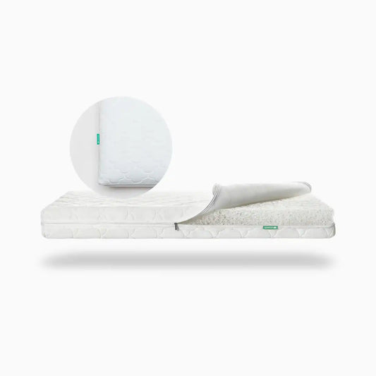 Breathable 2-Stage Crib Mattress & Mattress Pad Bundle