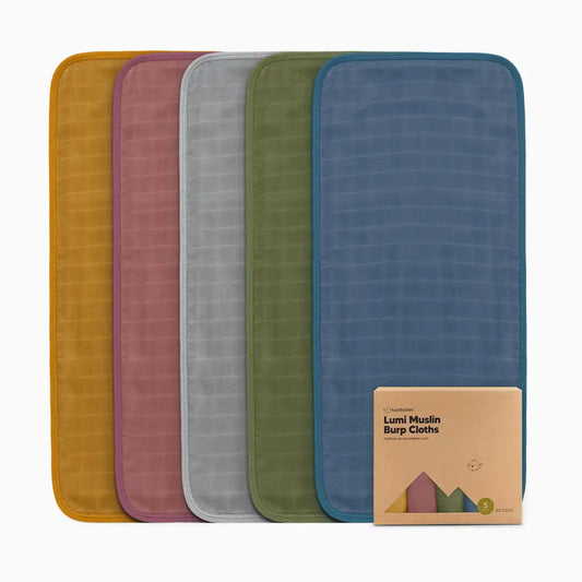 Lumi Muslin Burp Cloths (5 Pack)