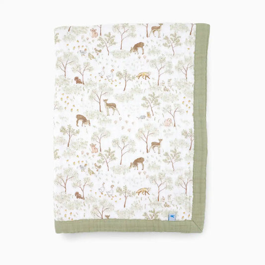 Cotton Muslin Baby Receiving Quilt