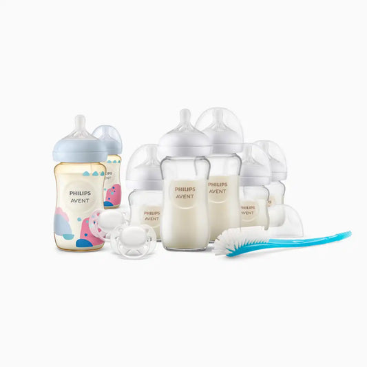 Glass and PPSU Natural Baby Bottle Gift Bundle