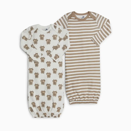 Organic Cotton Gown (2 Pack)