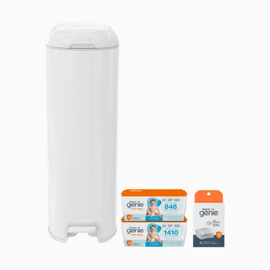 Platinum Stainless Steel Diaper Pail Gift Set
