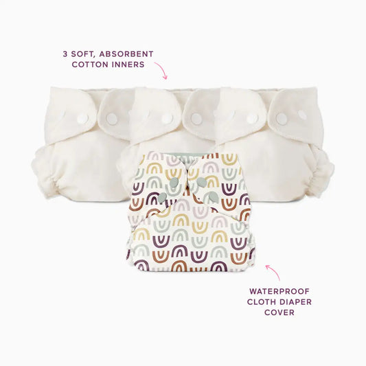 Blowout Proof Cloth Diaper Bundle