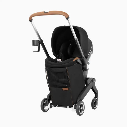 Gold Shyft DualRide Infant Car Seat Stroller Combo w Carryall Storage & Extended Canopy
