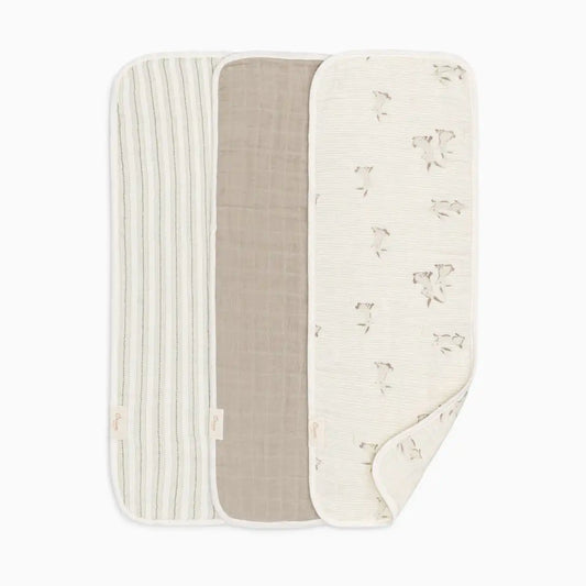 Avery Organic Cotton 3-pc. Burp Cloth Set