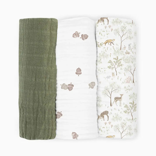 Cotton Muslin Swaddle 3 Pack