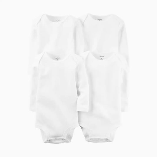 Long-Sleeve Bodysuits (4 Pack)