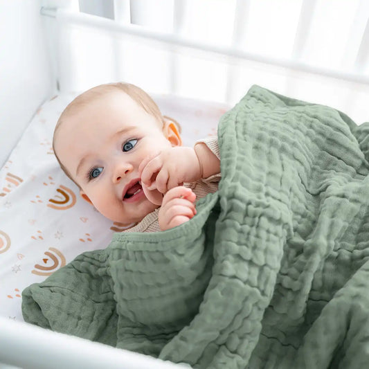 6-Layer Cotton Muslin Baby Blanket