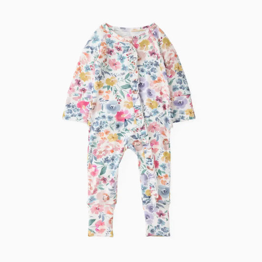 Ruffle Zippy Footie