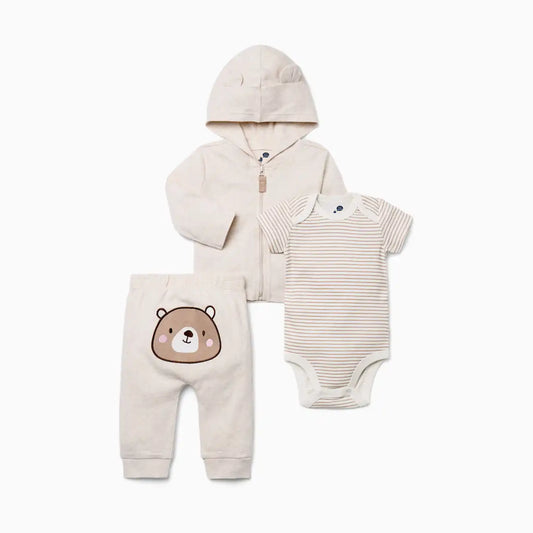 Organic Cotton 3-Piece Hoodie Set