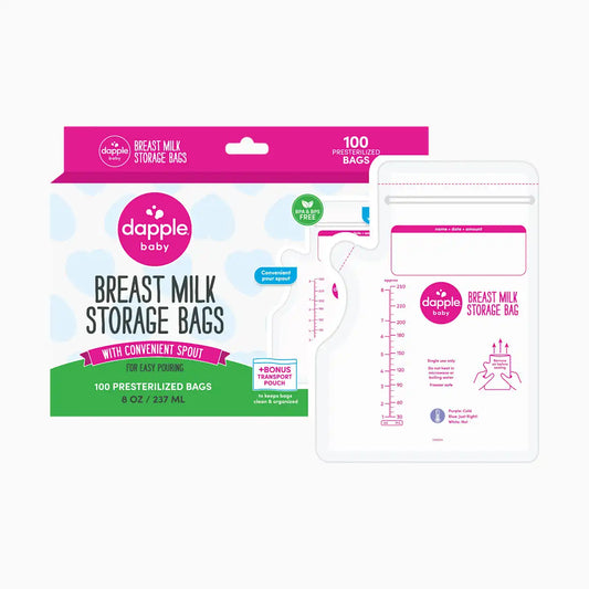 Temp-Sensing No-Leak Breast Milk Storage Bag with Easy Pour Spout