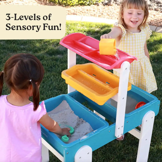 Deluxe 3-Tier Weather-Proof Water Table for Toddlers