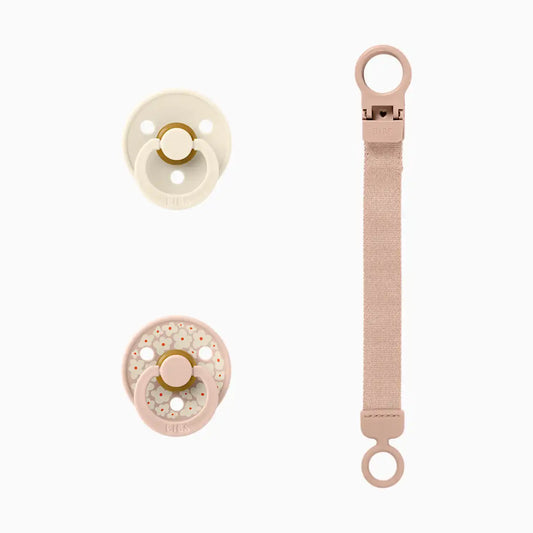 Colour Pacifier & Loop Clip Gift Set