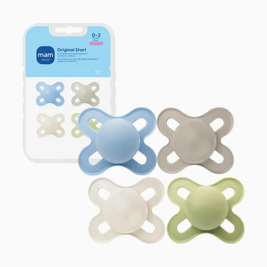 Original Start Matte Newborn Baby Pacifier 0-3 Months (4 Pack)