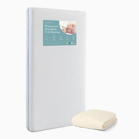 Waterproof Breathable Crib Mattress with Organic Pad