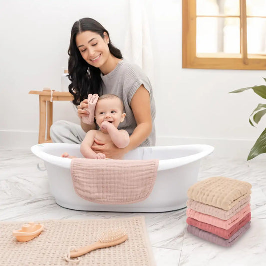 6-Layer Muslin Baby Washcloths Set