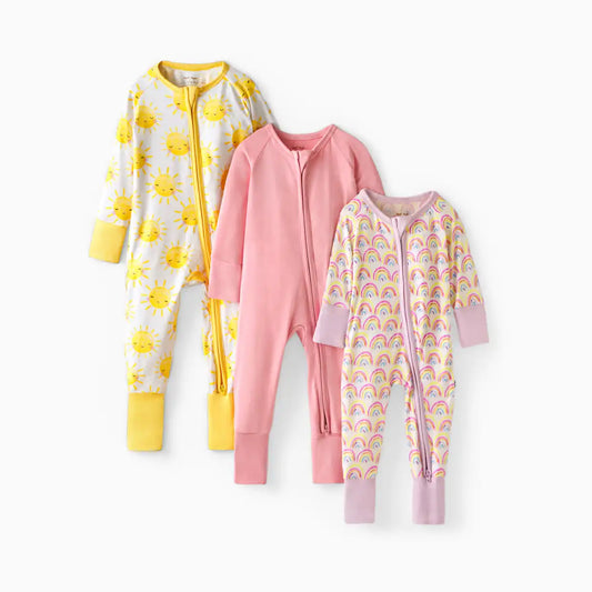 Grow With Me Zippy Footie Three Pack