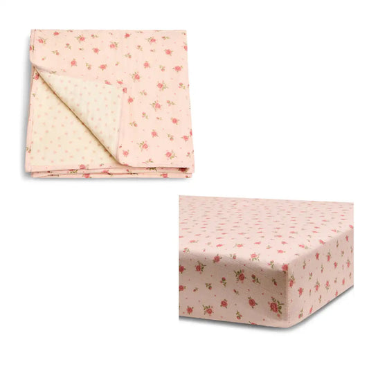 Organic Cotton Muslin Sheet and Blanket Set