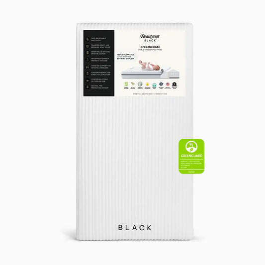 Beautyrest Black BreatheCool 2-Stage Crib and Toddler Mattress