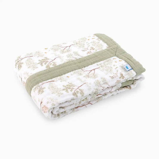 Cotton Muslin Baby Receiving Quilt