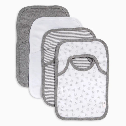 Organic Lap Shoulder Bib (4 Pack)