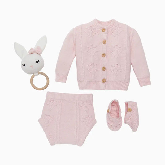 4-Piece Floral Sweater Set