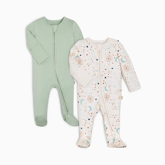 Bamboo Viscose Zipper Footie (2 Pack)