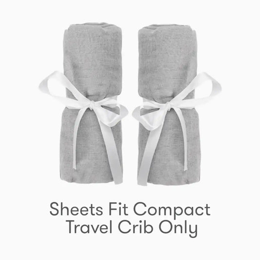 Compact Travel Crib & Play Yard Sheets (2-pks)