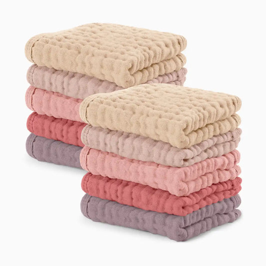 6-Layer Muslin Baby Washcloths Set