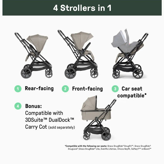 3DSuite Modular Stroller with Reversible Seat