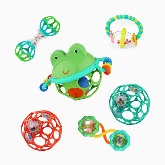 Little Shakers 6pc Rattle and Teether Baby Toy Gift Set