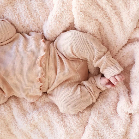 2pc Waffle Crossover Top & Bottom