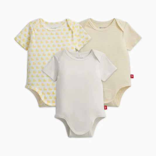 Organic Cotton Magnetic Bodysuit (3 Pack)
