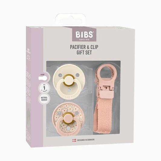Colour Pacifier & Loop Clip Gift Set