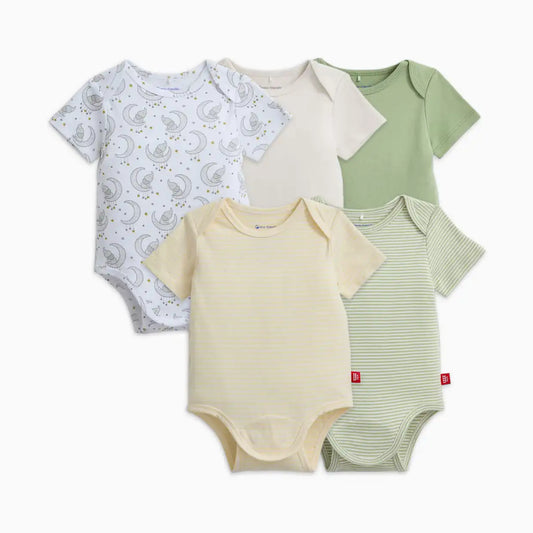 Organic Cotton Magnetic Bodysuit 5 Pack Bundle