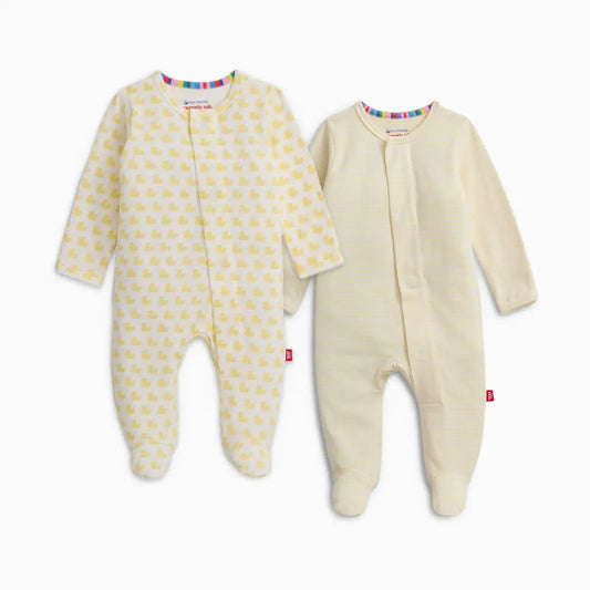 Organic Cotton Magnetic Footie 2 Pack Bundle