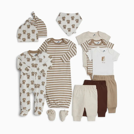 Layette Essentials Organic Cotton 12-Piece Gift Set