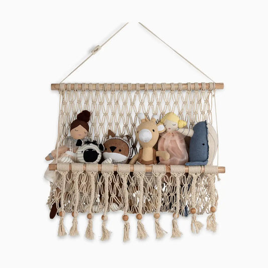 Willow Macrame Storage Wall Decor