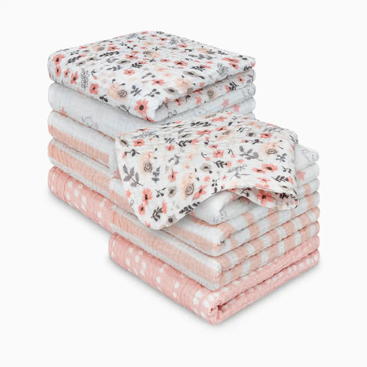 Lyra Muslin Baby Washcloths