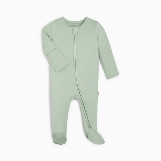 Bamboo Viscose Solid 2-Way Zip Footie
