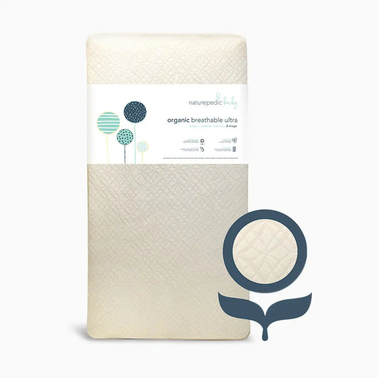 Organic Ultra Breathable Innerspring 2-Stage Baby Crib & Toddler Mattress