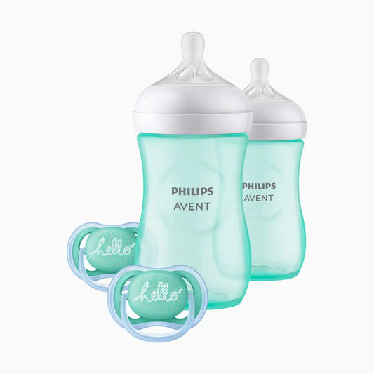 Natural Baby Bottle with Natural Response Nipple Teal Baby Gift Set